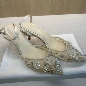 Bella Belle ROSA Ivory Wedding Heels – 8.5